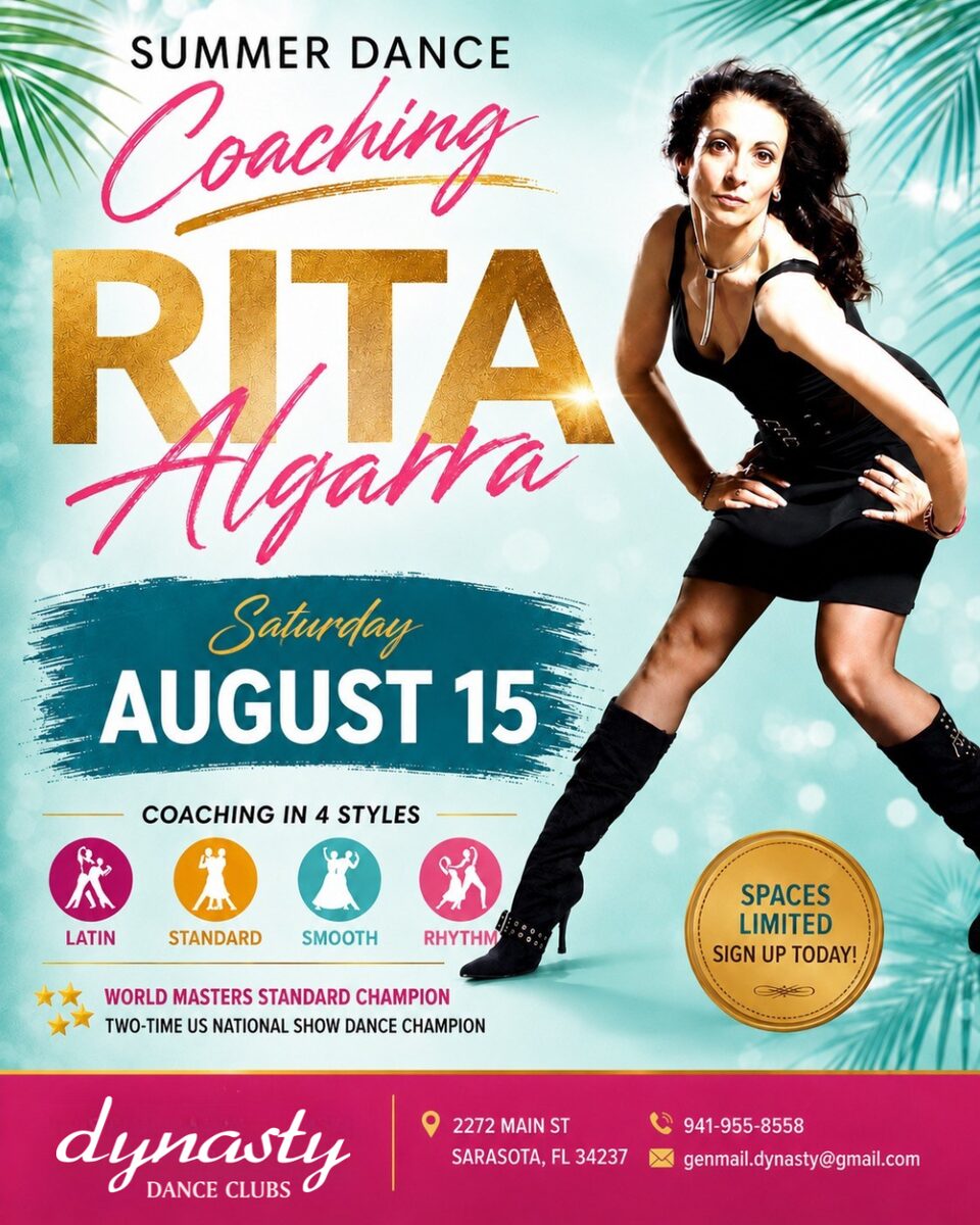 Summer dance coaching with Rita Algarra — Saturday, August 15