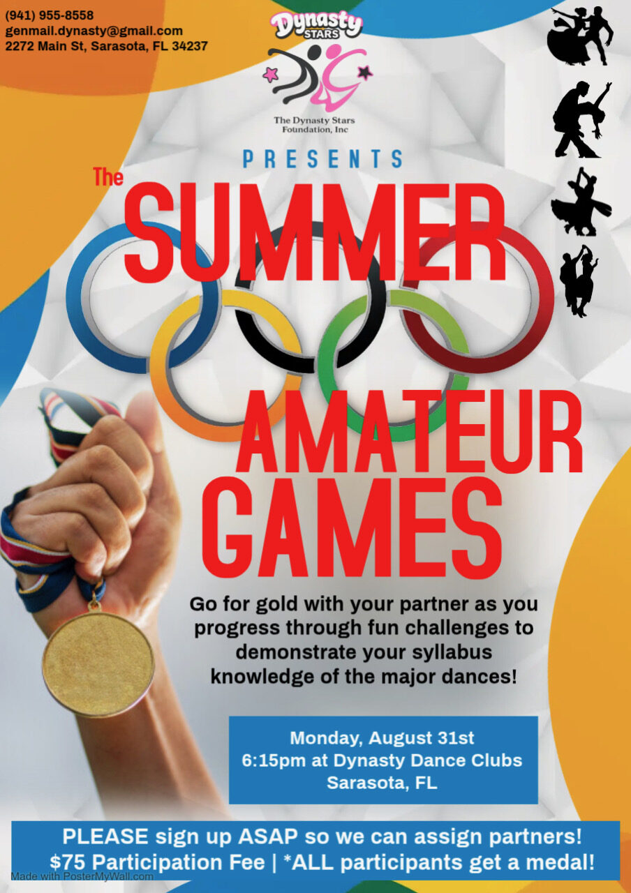 Summer Amateur Games — Monday, August 31 at 6:15 PM